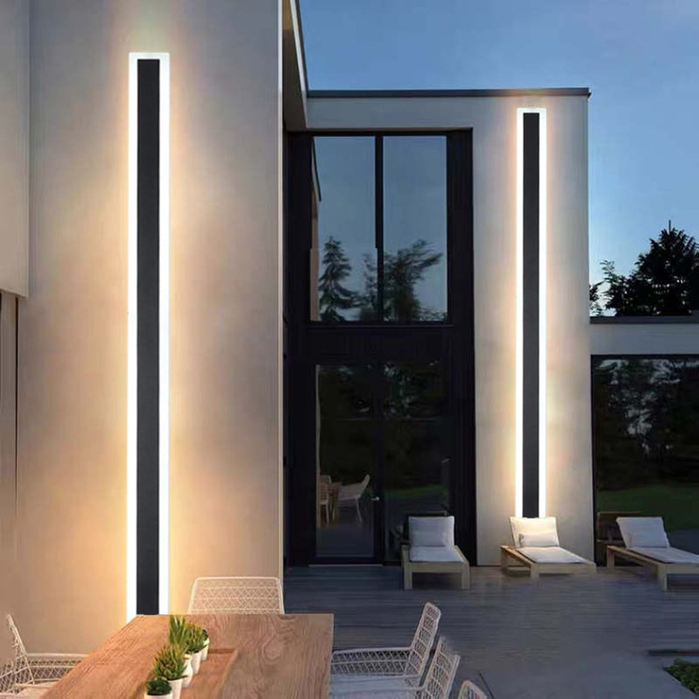 LumiEdge - Moderne LED Außenwandleuchte Schwarz Metall Garten/Balkon